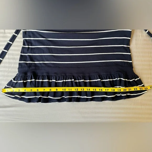 Juicy Couture•short sleeved striped dress•women’s medium•navy & white•tie back - Picture 14 of 15